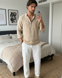 Santorini Linen Summer Shirt 2