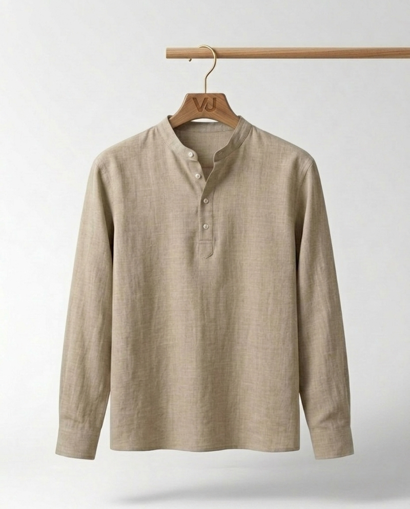 Santorini Linen Summer Shirt